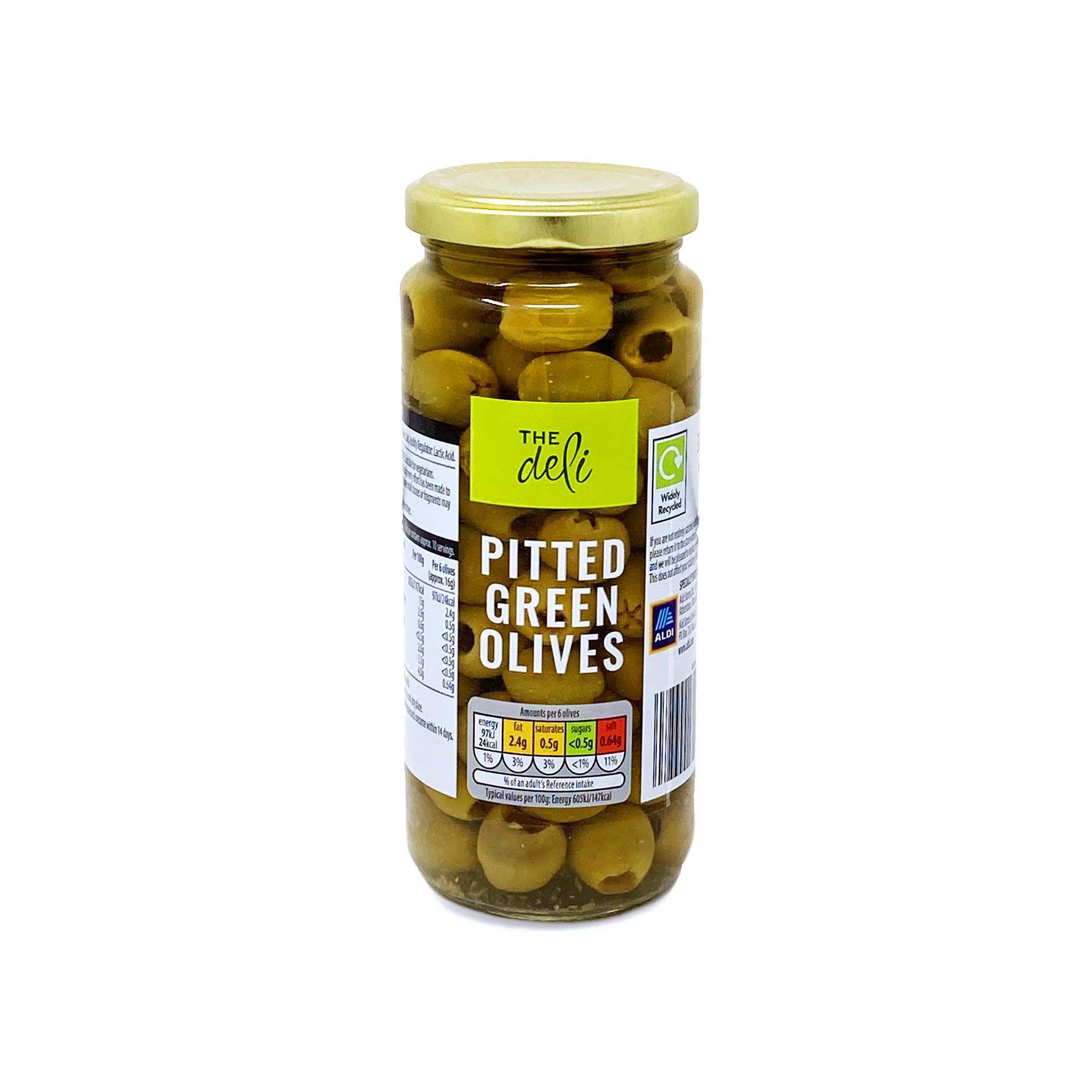 The Deli Pitted Green / Black Olives 340g